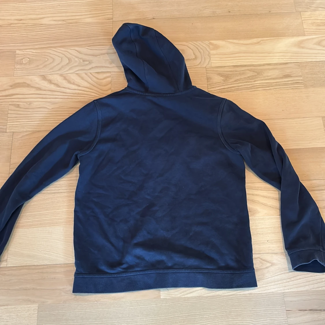 Mörkblå Nike hoodie med dragkedja  - 4