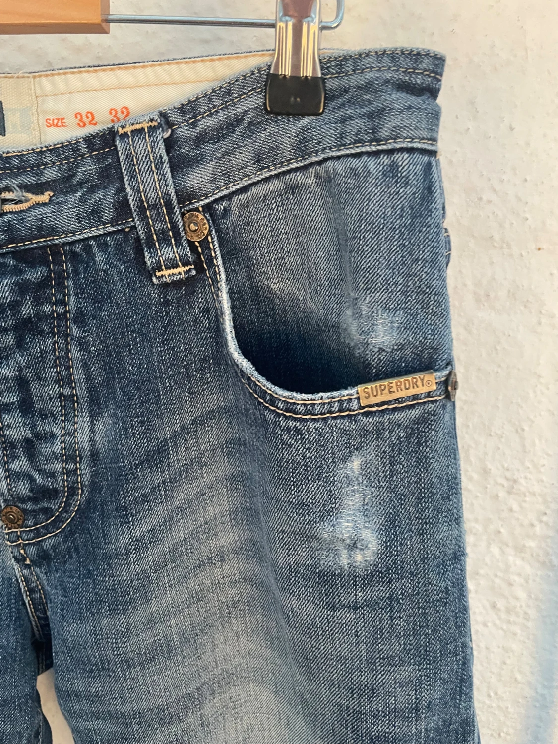 Blå jeans från Superdry modell Dean  - 4