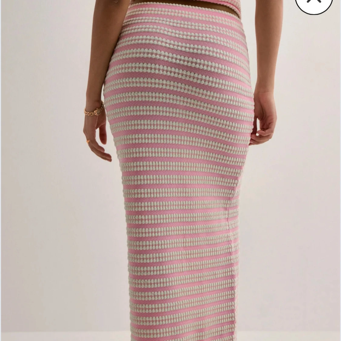 Randigt rosa sett - 3