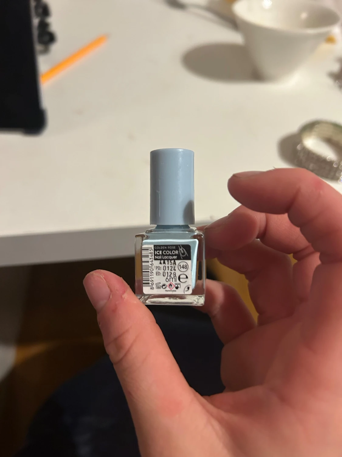 Golden Rose Ice Color ljusblå nagellack
