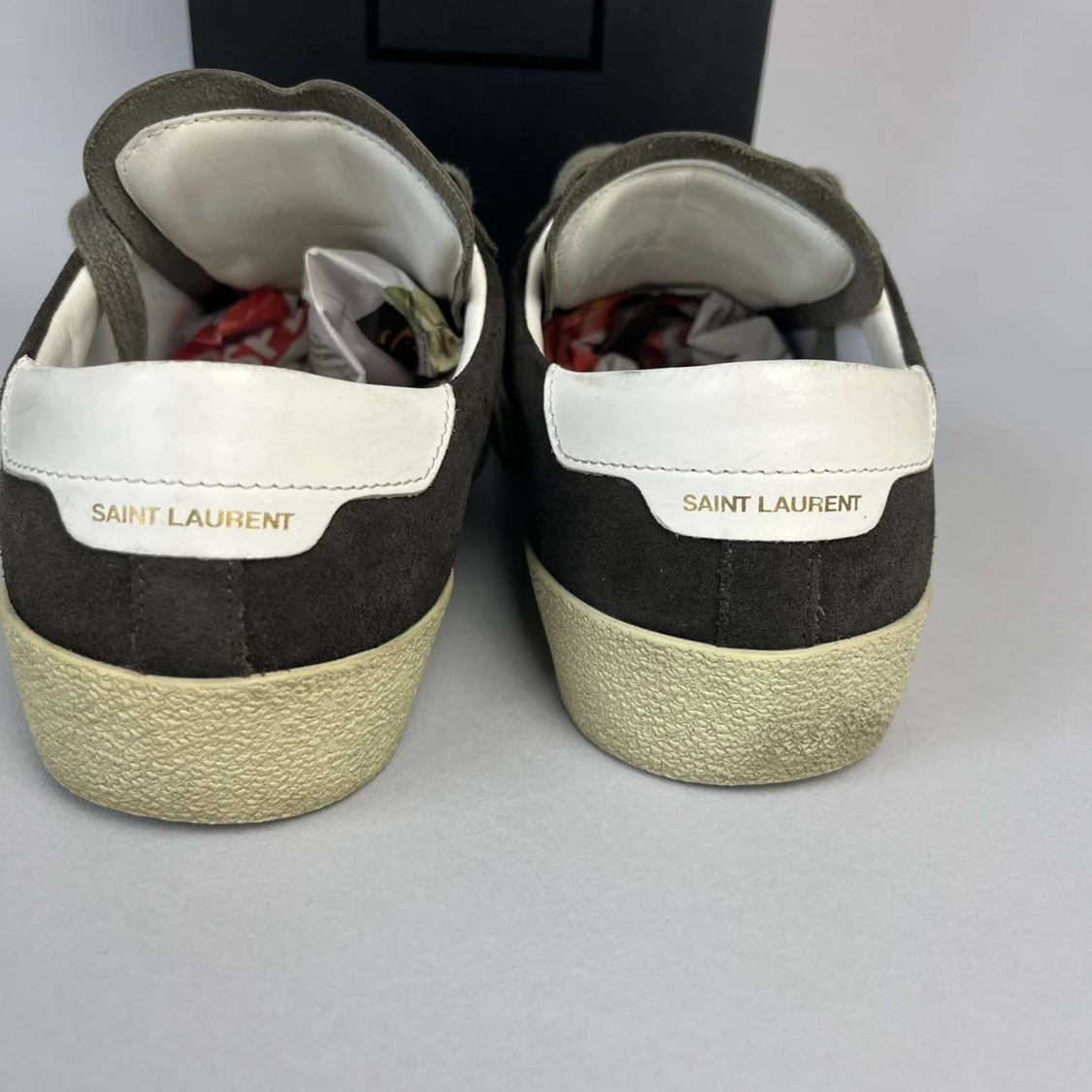 Bruna Saint Laurent sneakers i mocka - 4