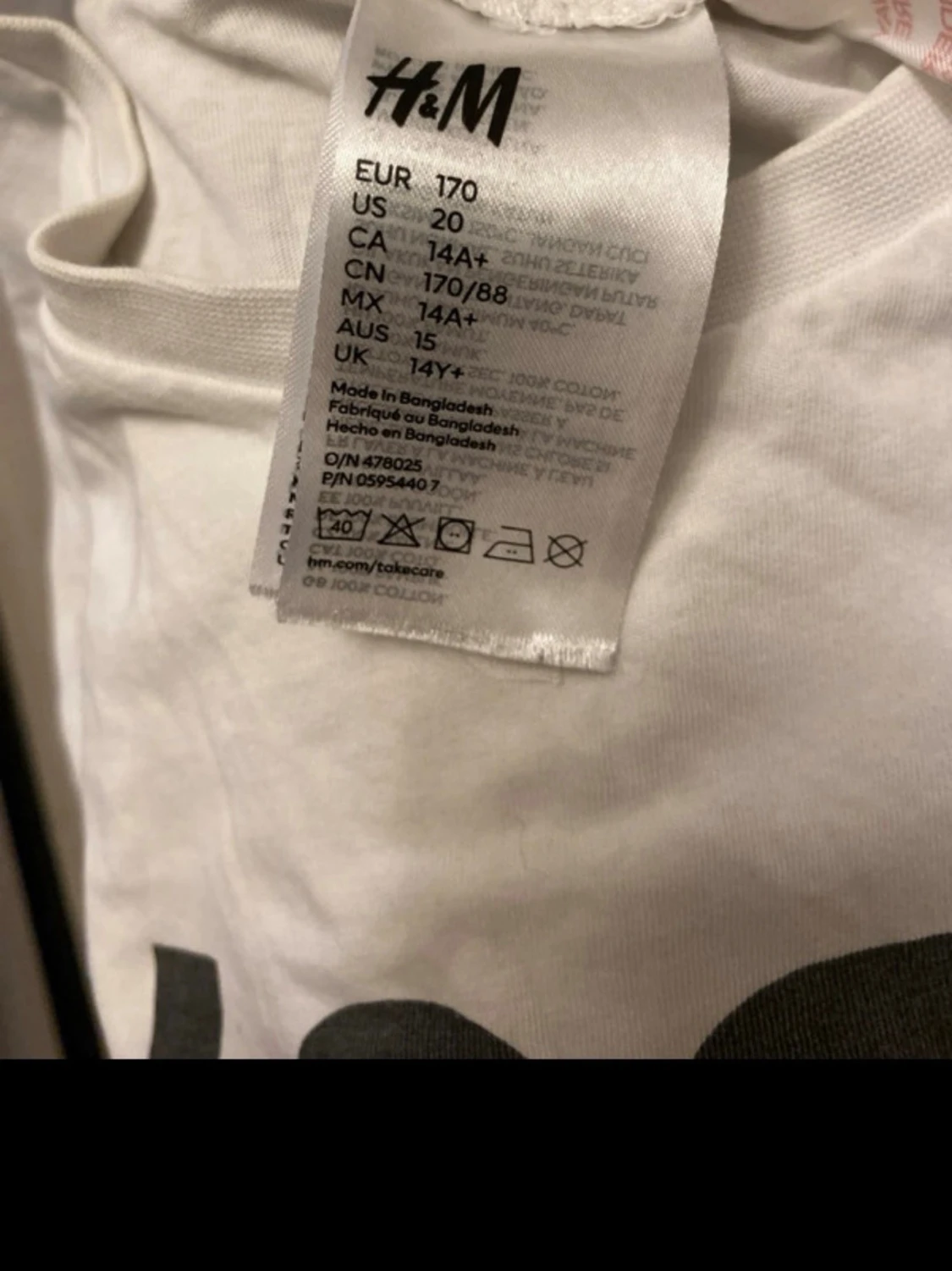 NASA t-shirt från H&M, vit/grön - 3