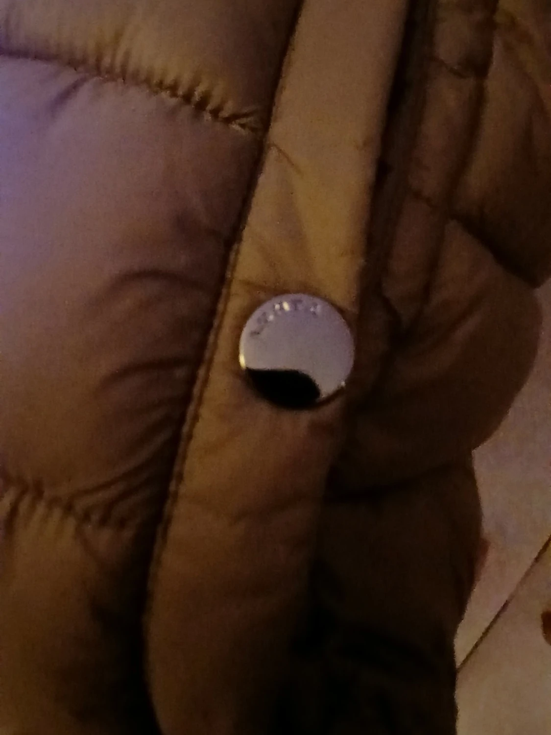 Brun dunjacka från Luhta med huva - 5