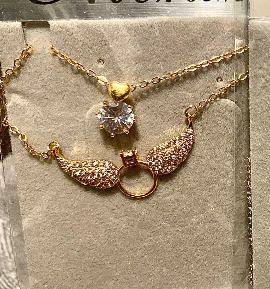  Diamant Halsband Guld & Silver