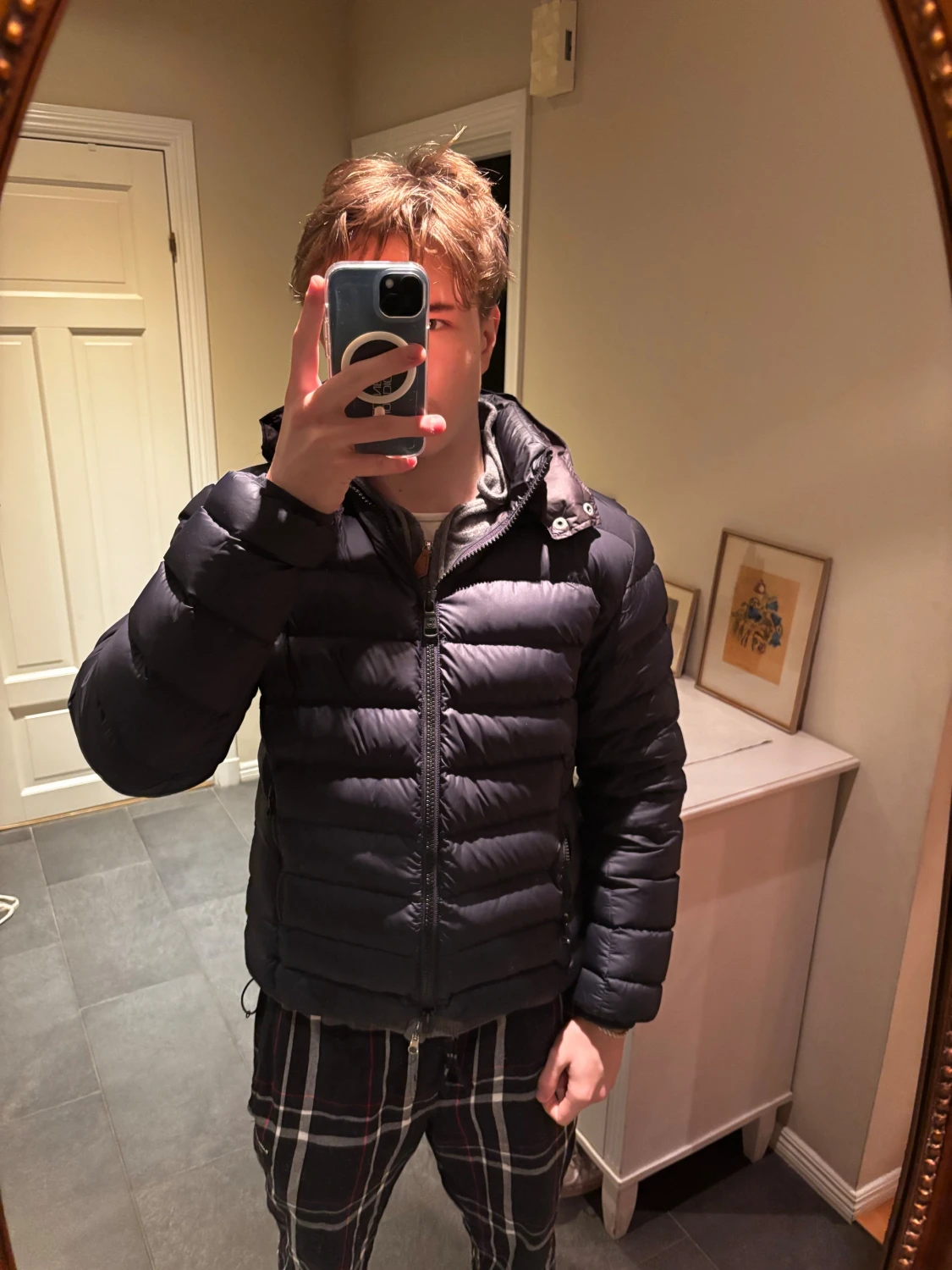 Mörkblå dunjacka från Colmar - 4