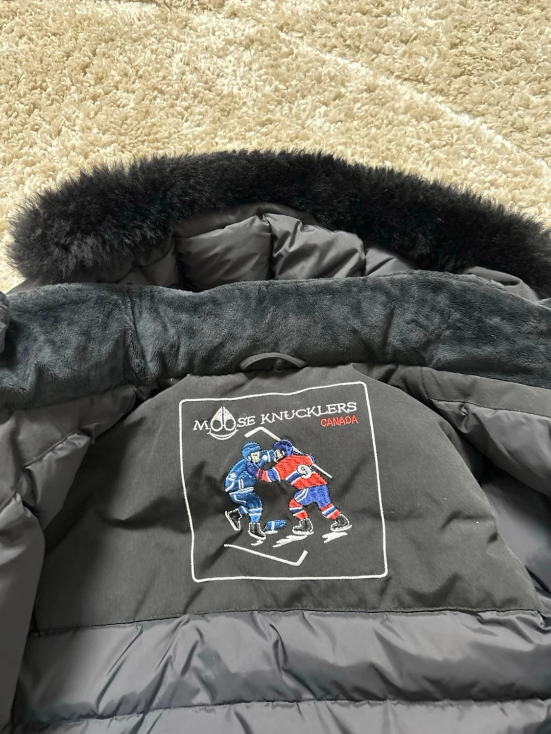 Svart pufferjacka Moose Knuckles - 3