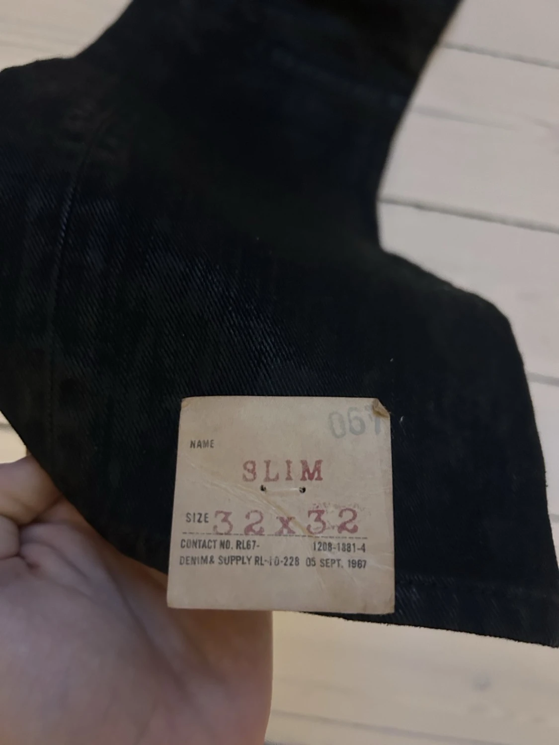 Slim biker svarta jeans från Denim & Supply  - 2