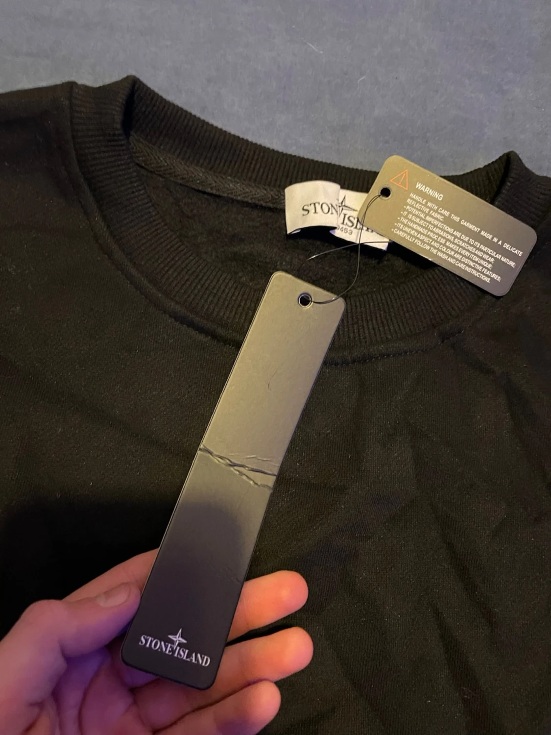 Svart Stone Island sweatshirt - 1