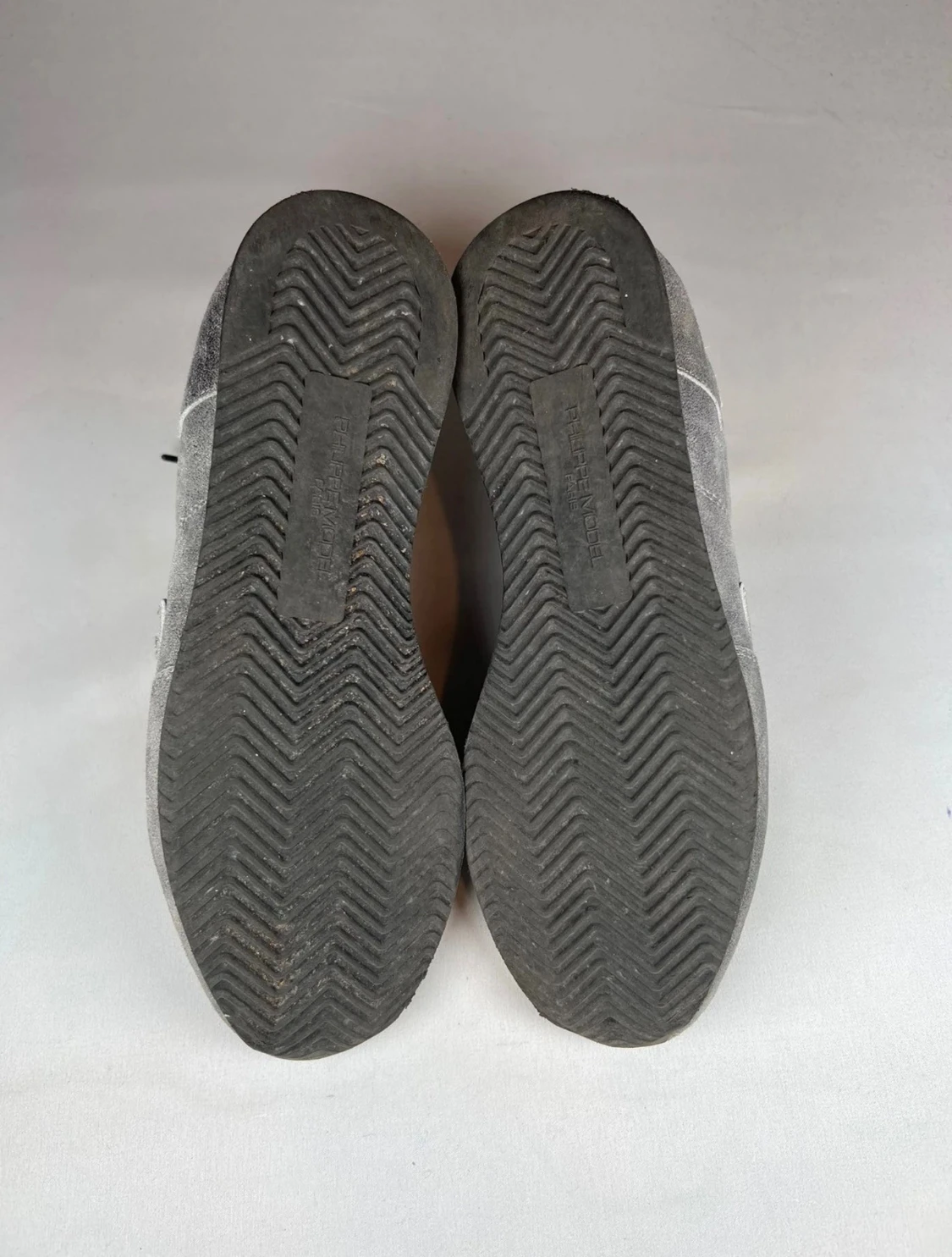 Grå Philippe Model sneakers mocka - 4