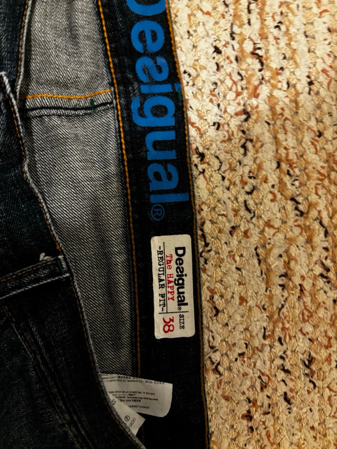 Desigual mörkblå bootcut jeans strl 38 - 1