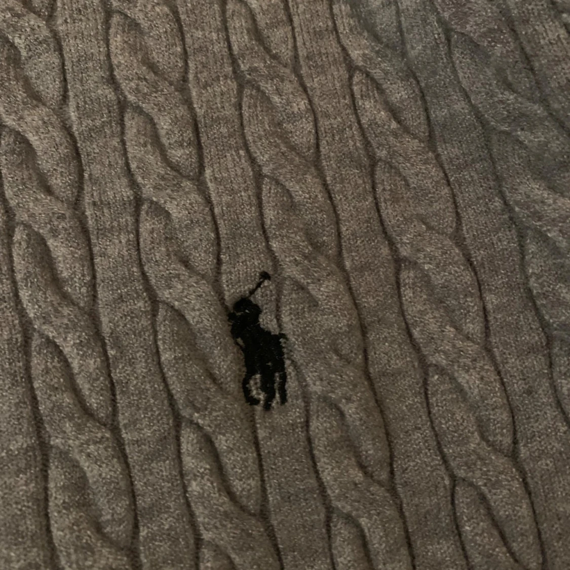 Grå stickad Ralph lauren tröja - 3