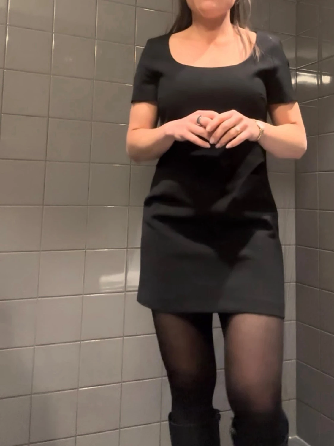 Svart snygg klänning Zara  - 2