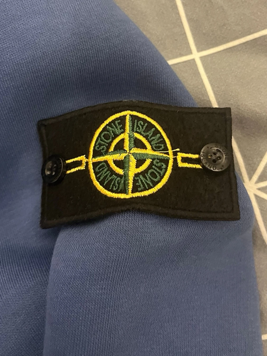 Blå Stone Island sweatshirt - 2