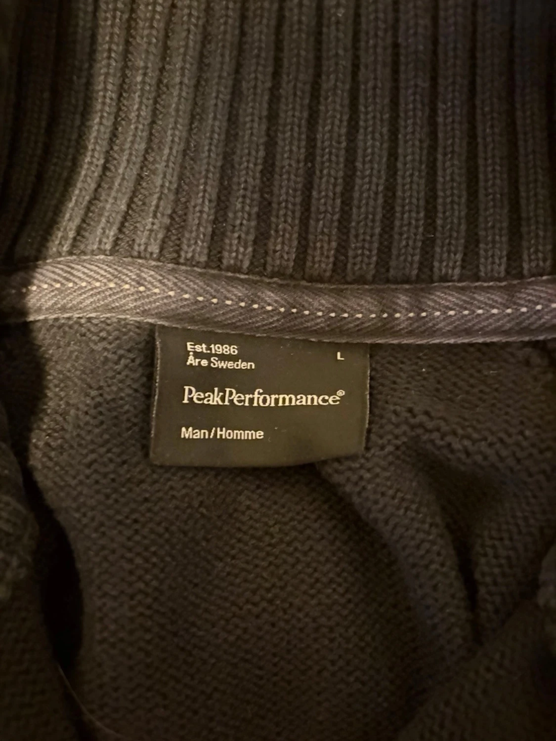 Svart stickad polotröja Peak Performance - 2