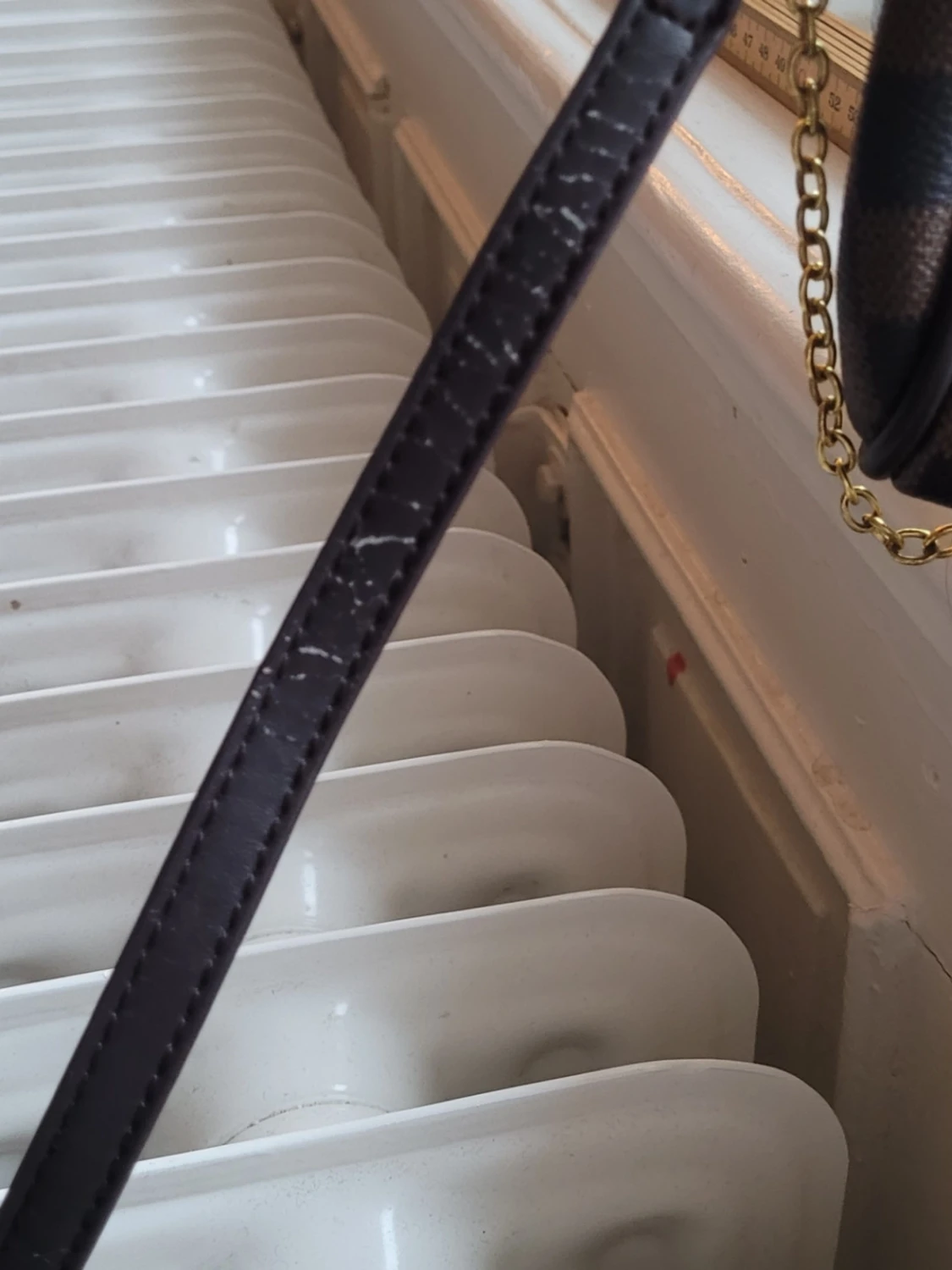 rutig axelväska crossbody axelremsväska  - 3