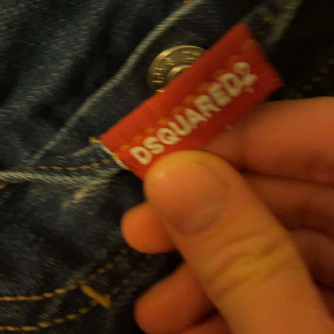 Dsquared2 blå slitna jeans, strl 42 - 4