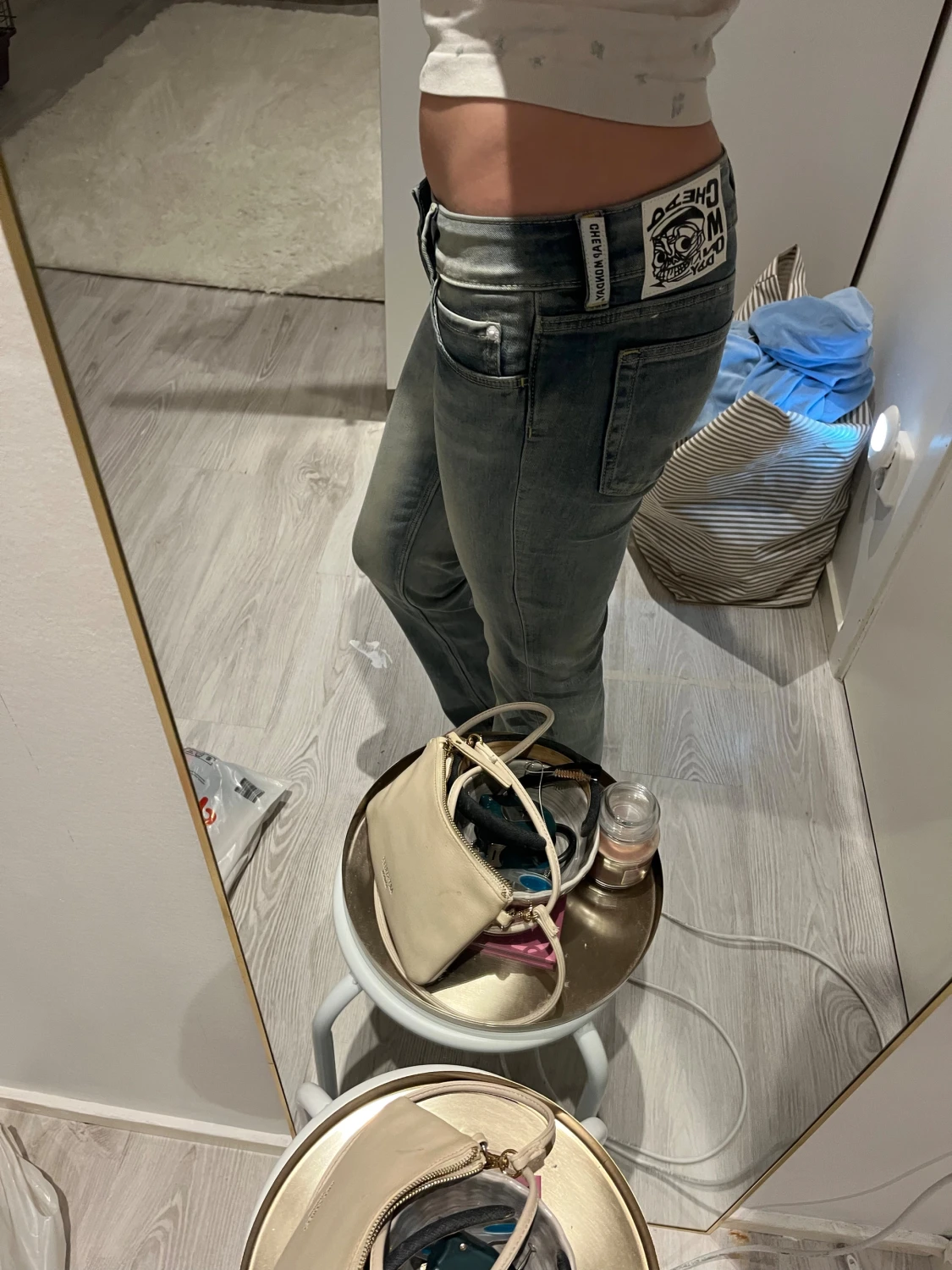 Blå bootcut jeans från Cheap Monday - 2