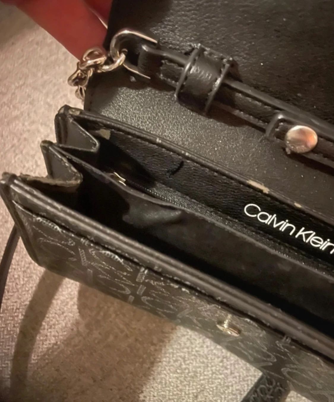 Svart axelväska från Calvin Klein - 5