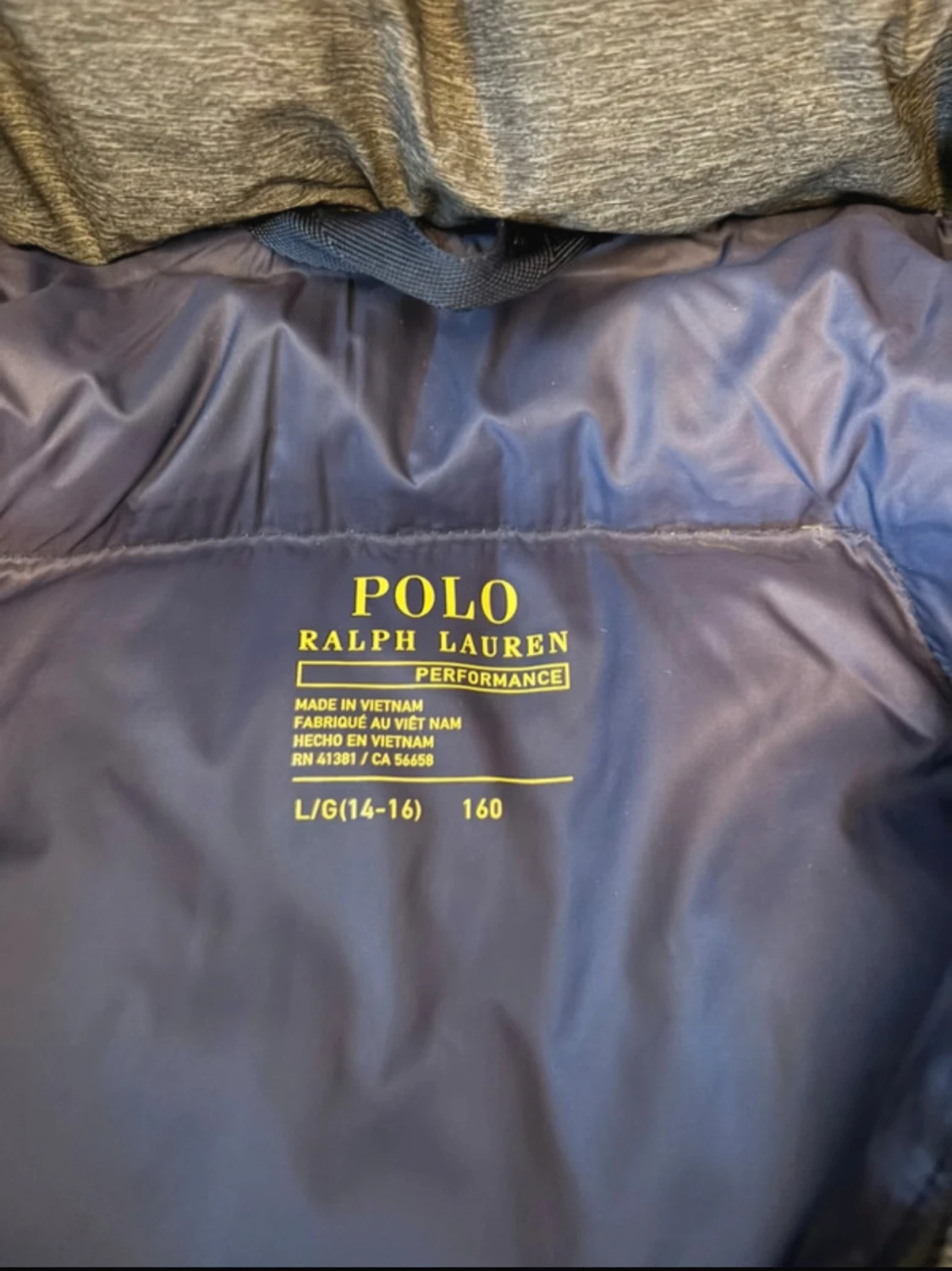 Mörkgrå dunjacka från Polo Ralph Lauren - 4