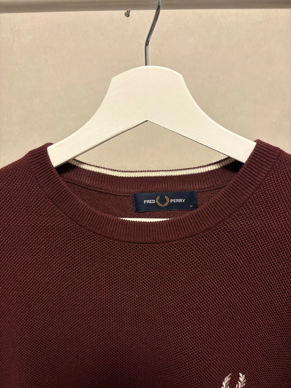 Vinröd tröja från Fred Perry - 2