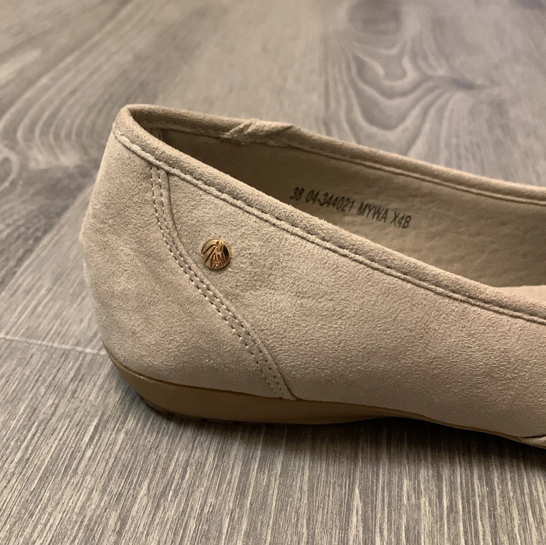 Ballerinaskor beige/grå - 4