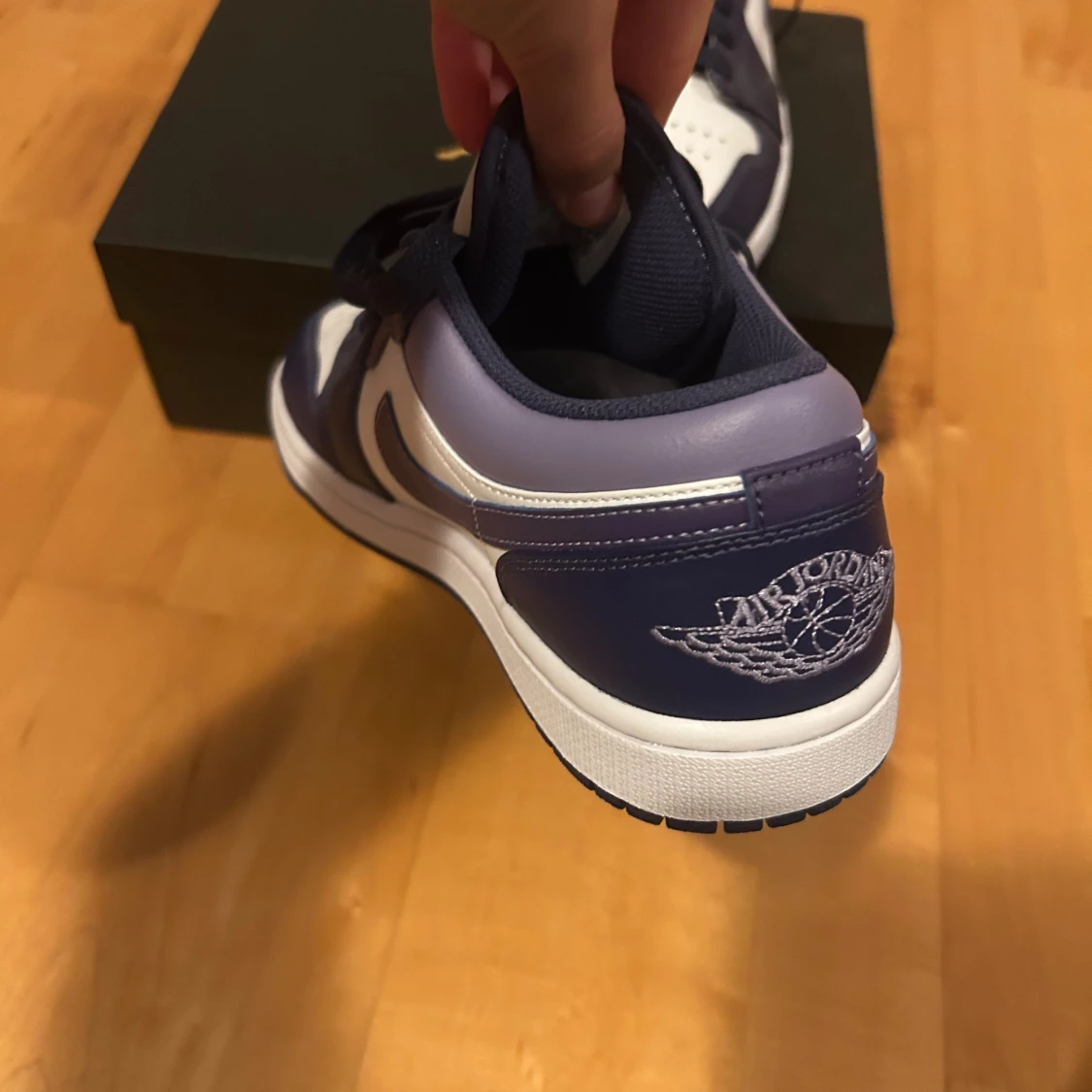 Nike Air Jordan 1 Low vit/lila - 2