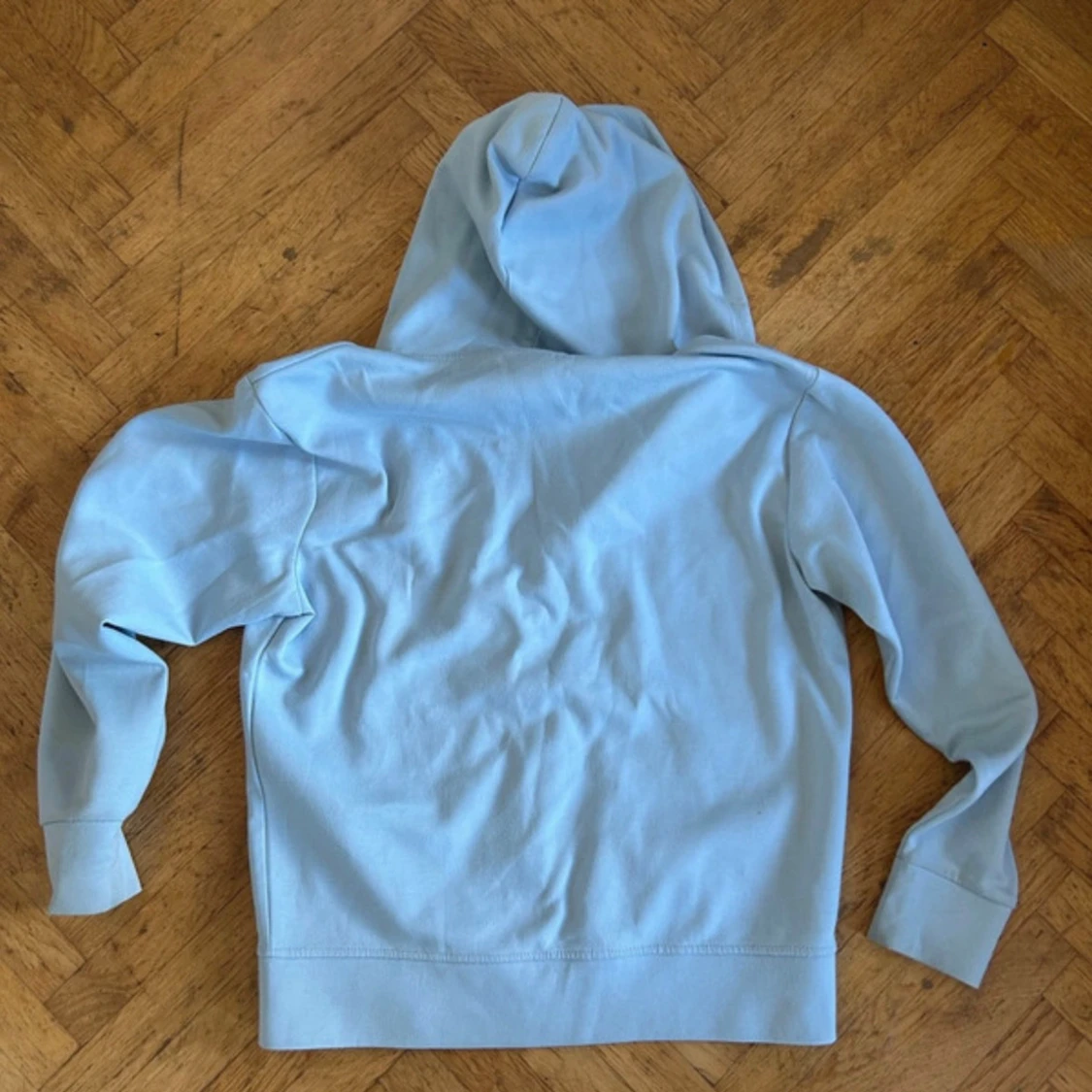 Ljusblå Lacoste hoodie - 4