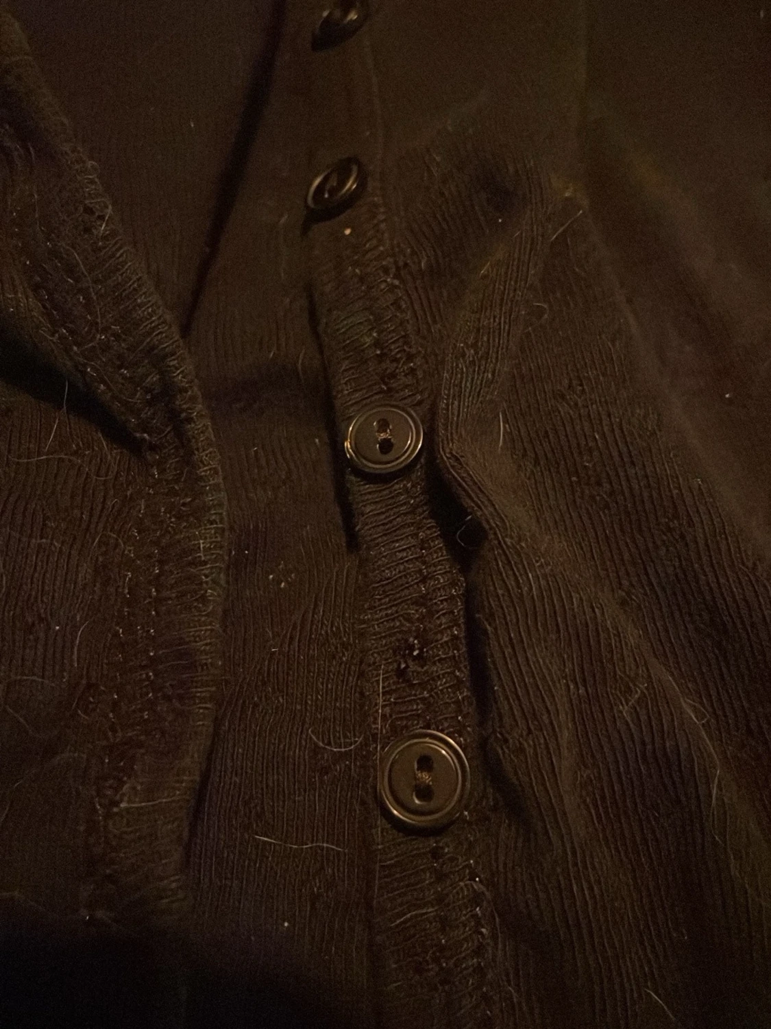 Svart kofta från H&M med knappar - 1