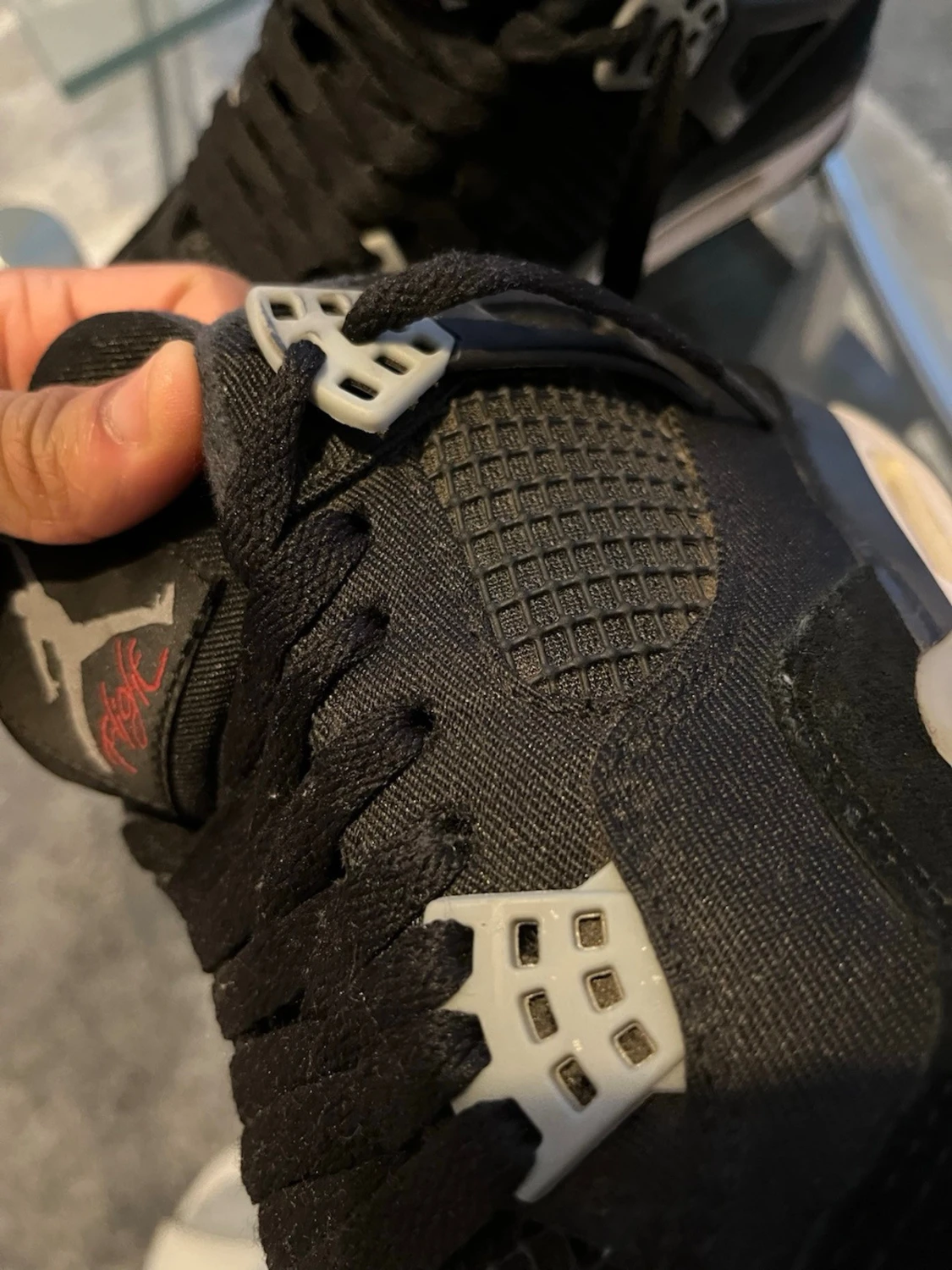 Svarta Nike Air Jordan 4 sneakers - 3