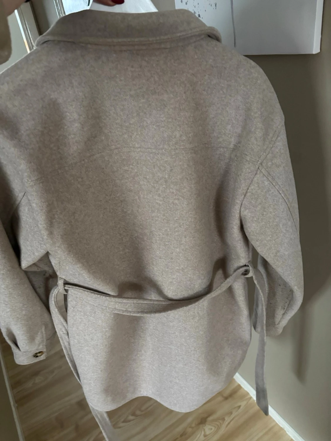 Beige overshirt jacka från ONLY - 1