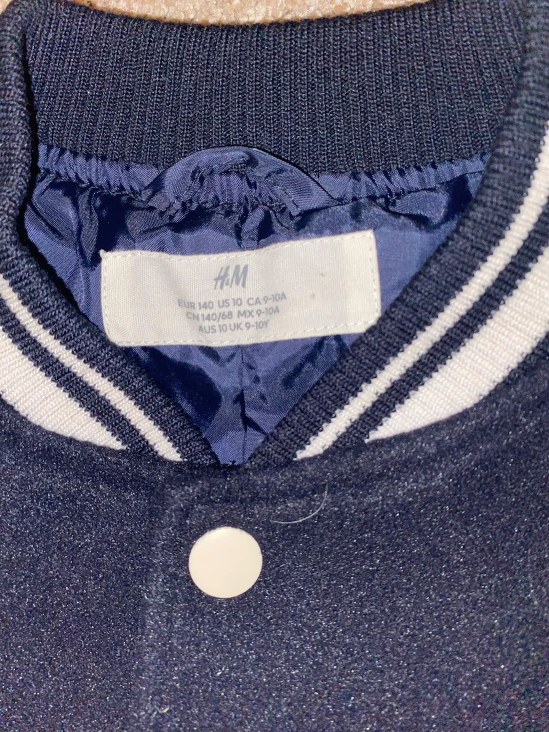 Blåvit bomberjacka från H&M - 3