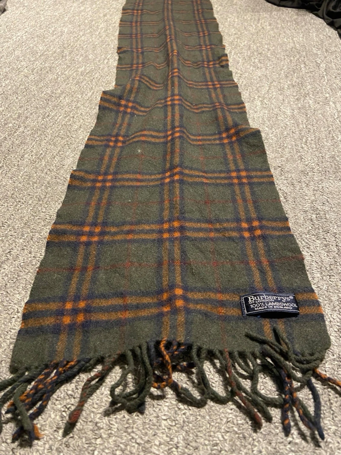 Rutig grön halsduk från Burberry - 2