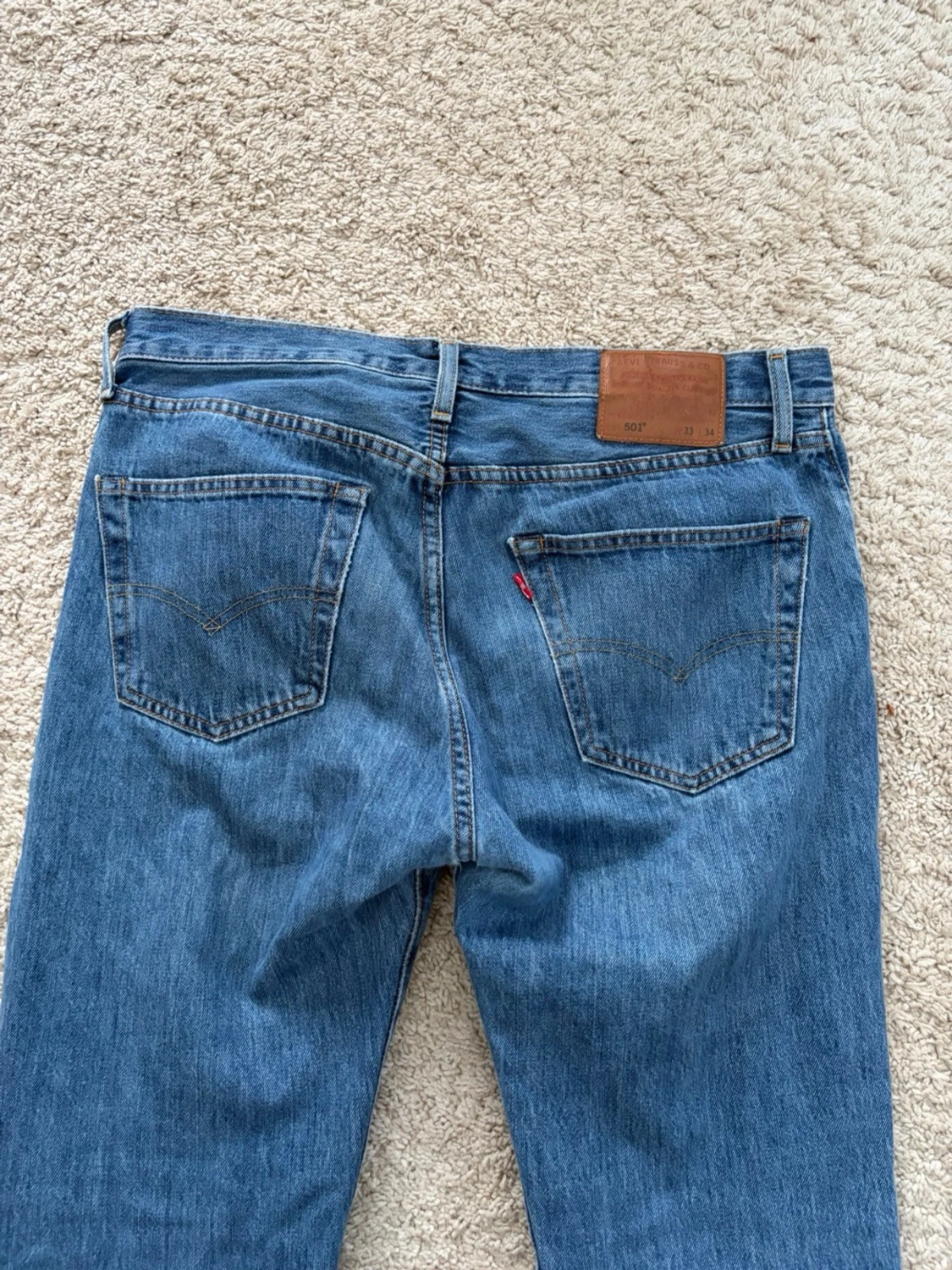 Levis 501 mörkblåa 33x34 - 3