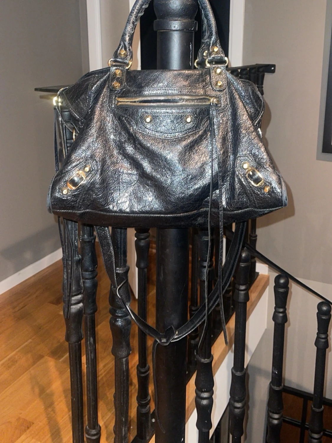 Svart Balenciaga handväska i skinn - 1