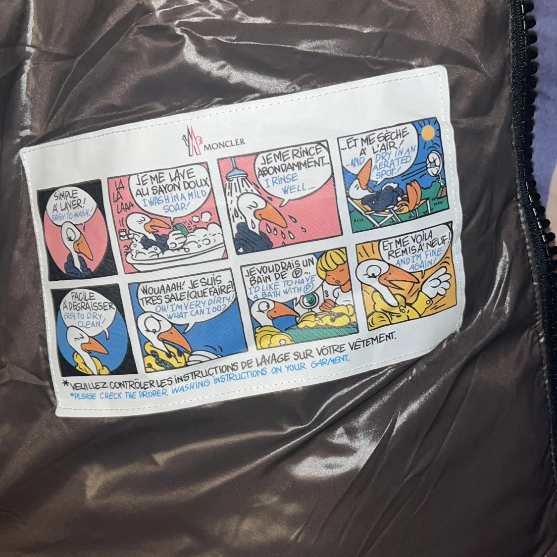 Svart Moncler pufferjacka med huva - 4