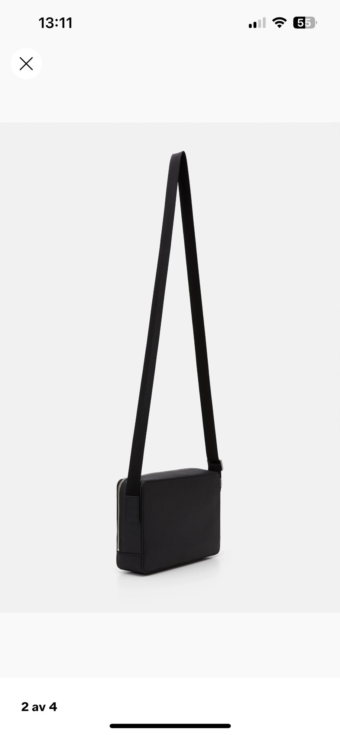 Svart axelväska från Lacoste - 1