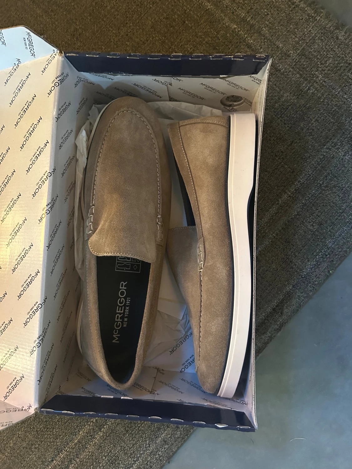 Beige mocka loafers från McGregor storlek 44 - 2