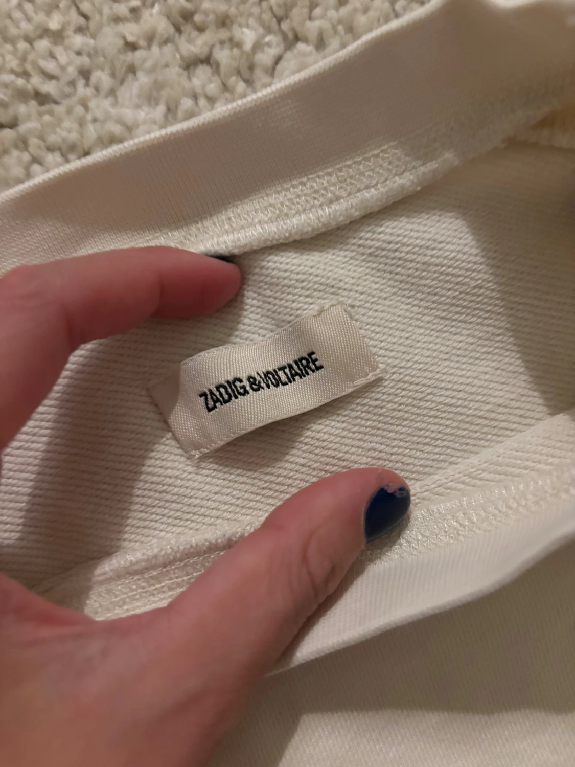 Vit tjocktröja från Zadig& voltare   - 1