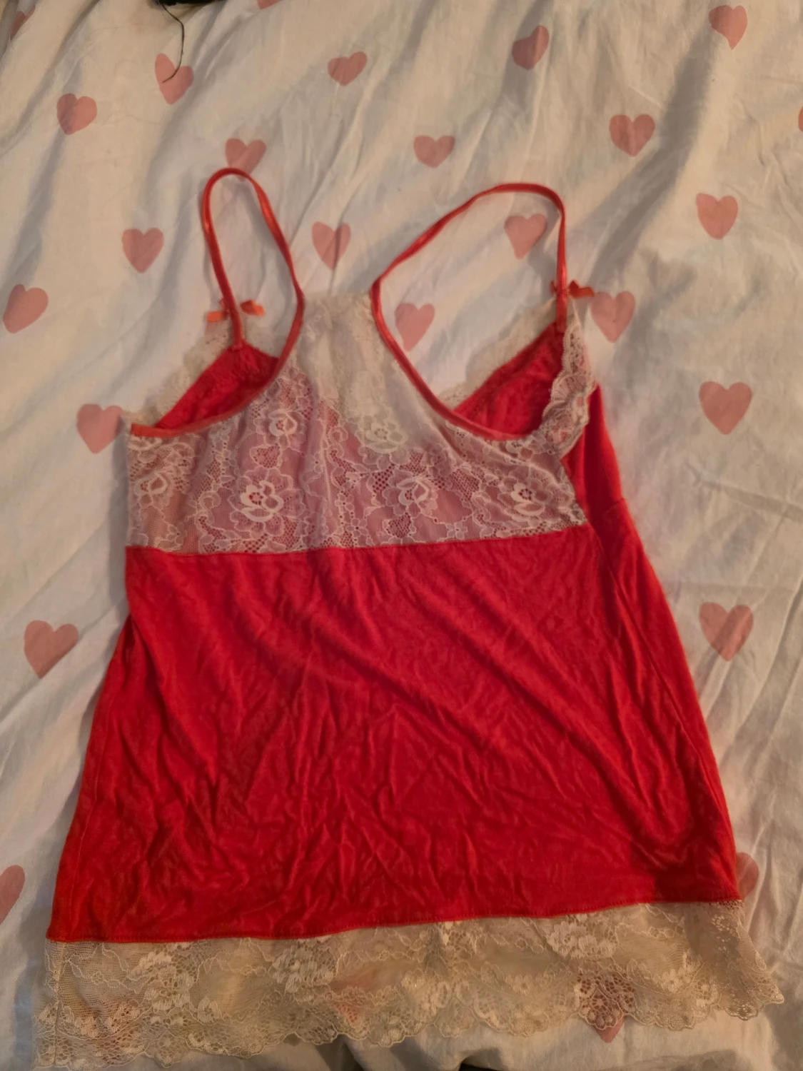 Cerise rosa spetslinne från Max, Y2k - 2