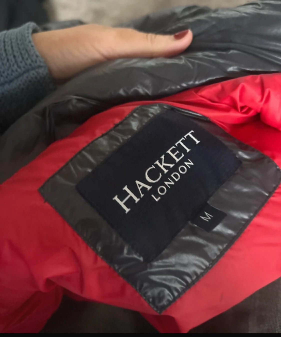 Blå pufferjacka från Hackett London