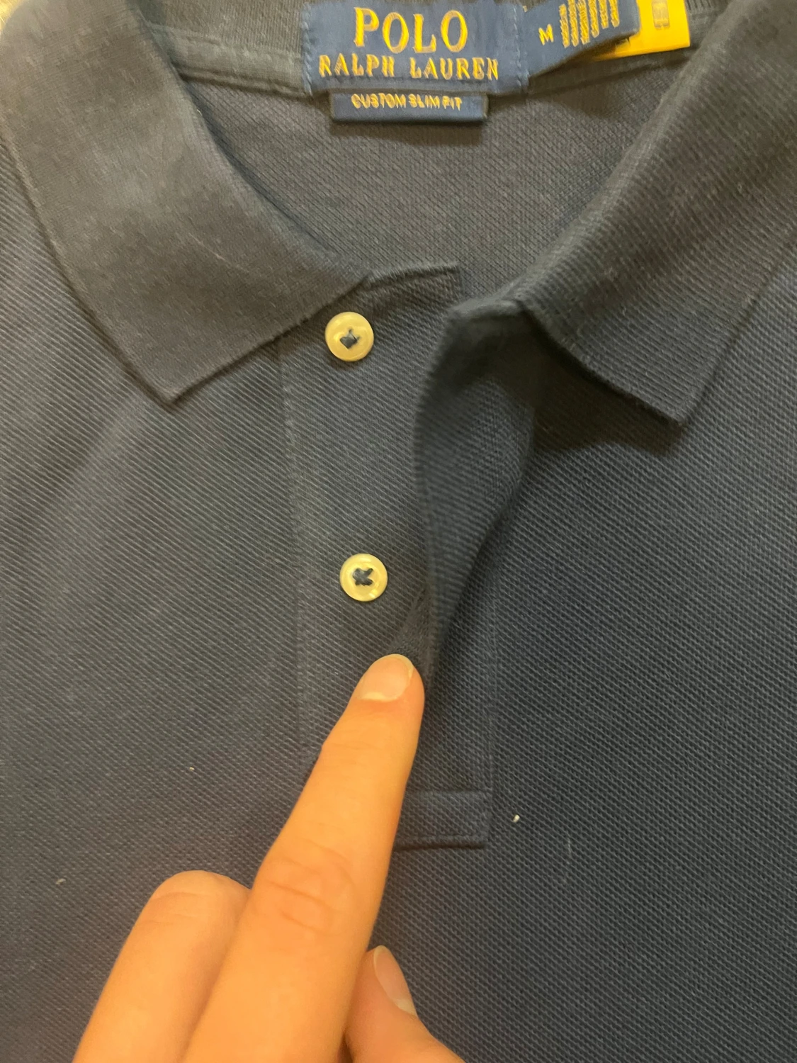 Marinblå pikétröja från Polo Ralph Lauren - 4