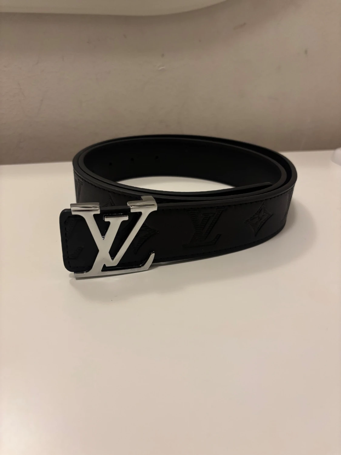 Svart Louis Vuitton skärp i skinn - 1