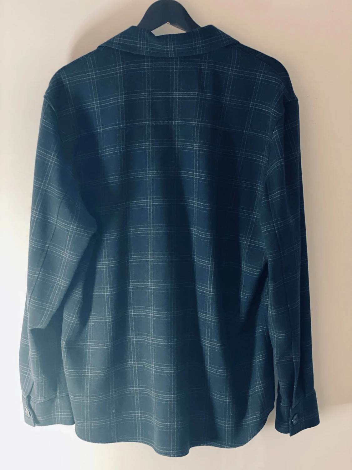 Mörkblå rutig overshirt från Zara - 1