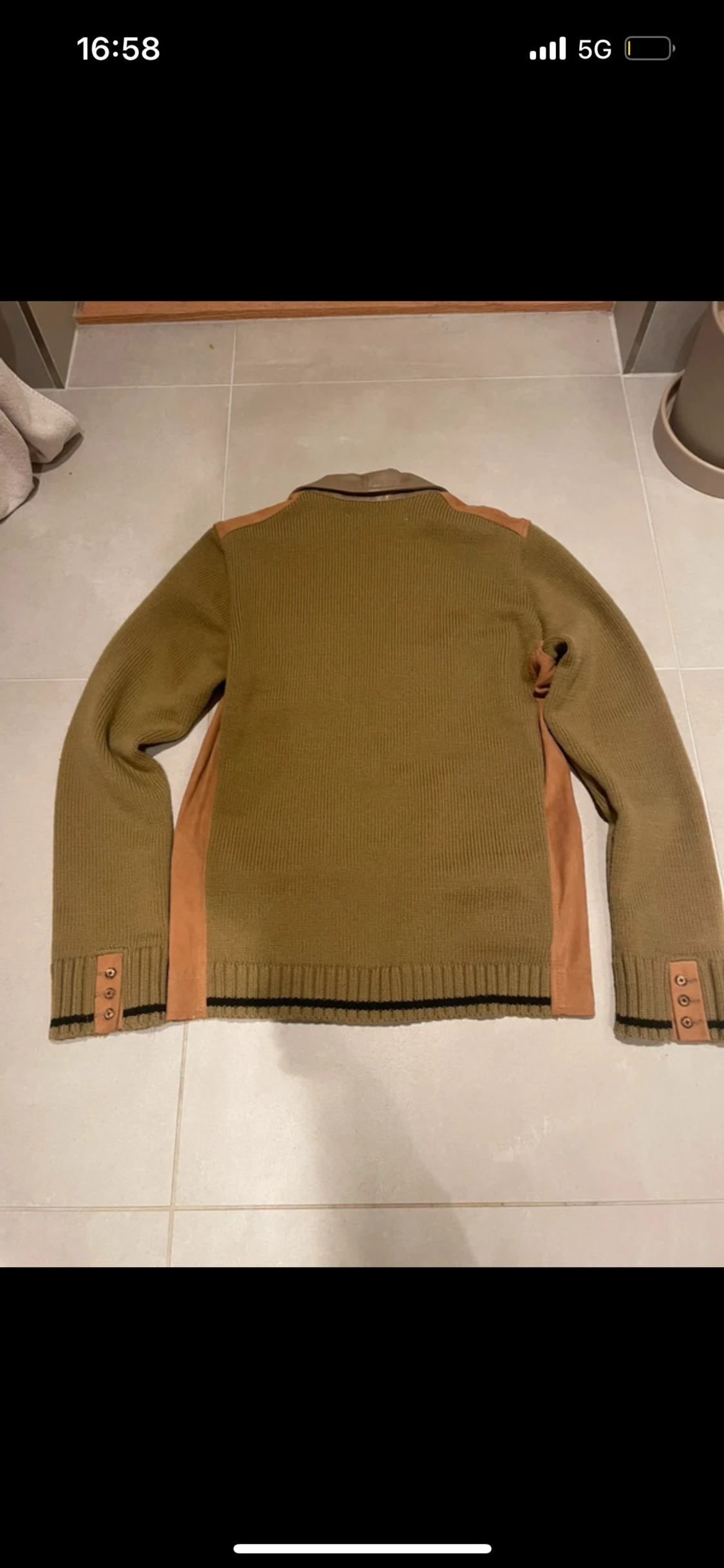 Brun och olivgrön overshirt från Piece of Blue - 1