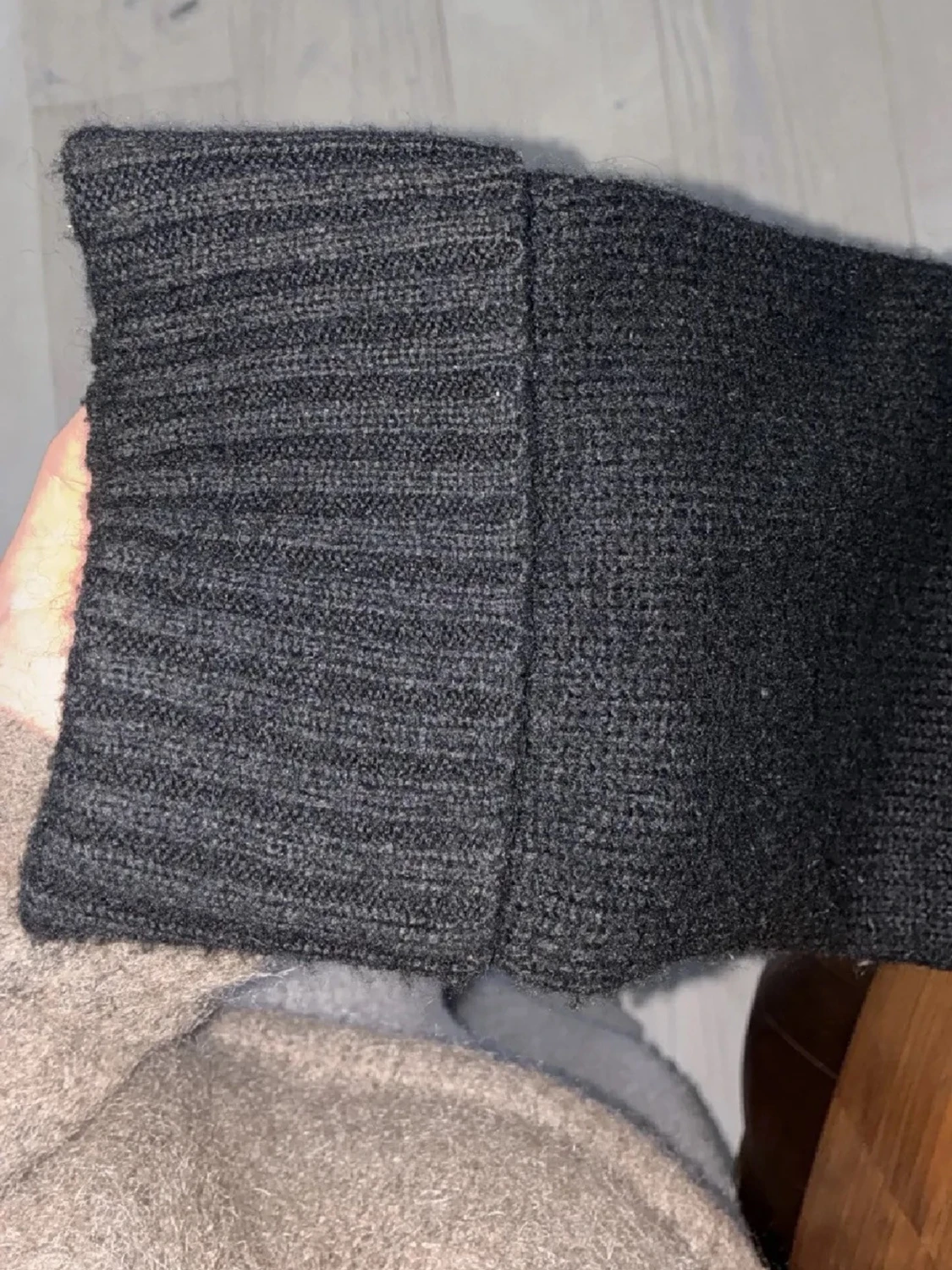 Svart oversized stickad tröja - 4