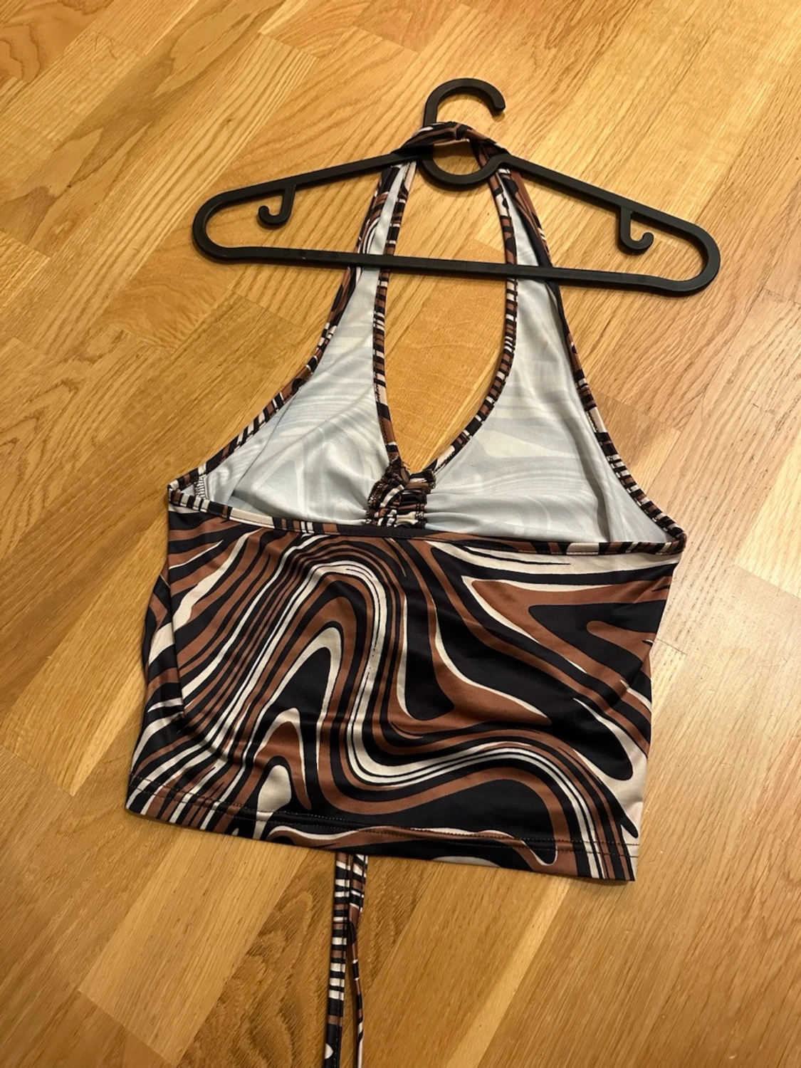 Brun och svart mönstrad topp - 2