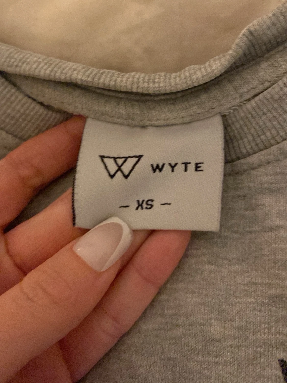 Grå sweatshirt från Wyte XS - 1