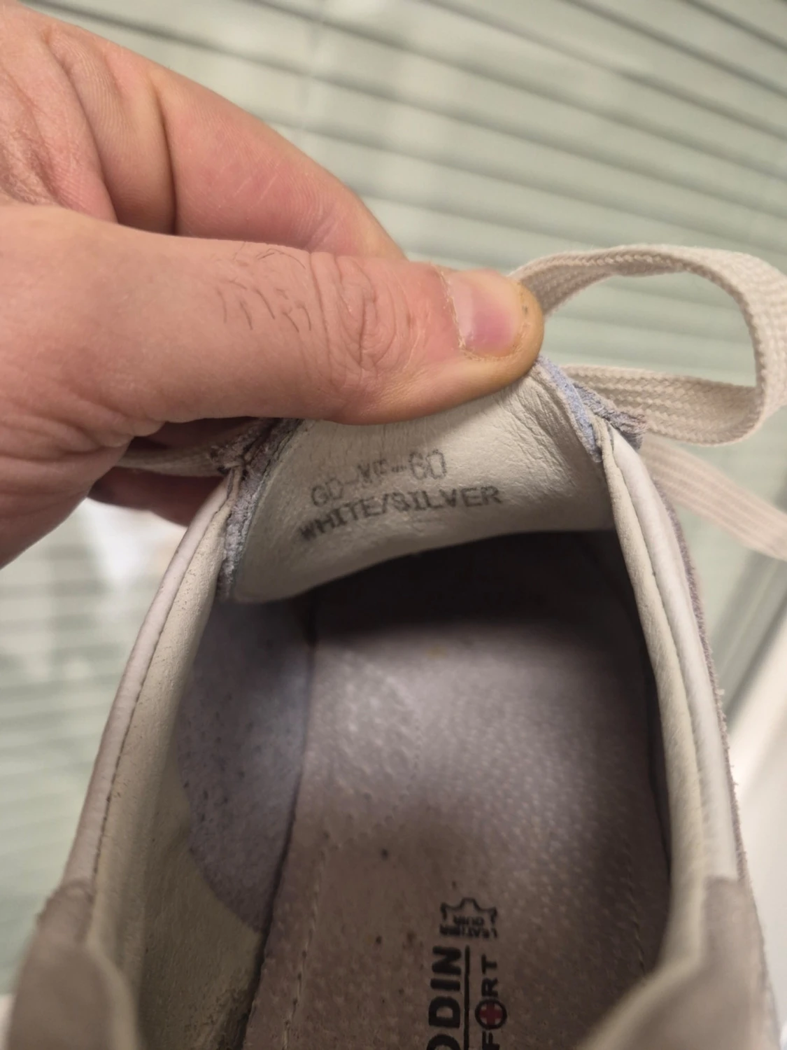 Goodin Comfort Sneakers, Vit/Silver, Storlek 39 - 4