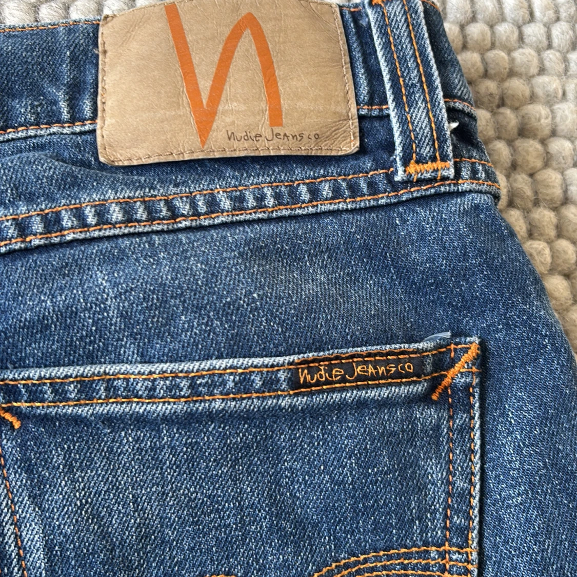 Nudie Jeans Lean Dean blå jeans - 2