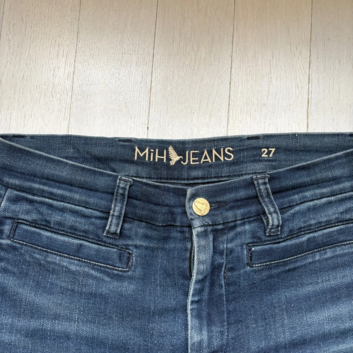 Blå bootcut jeans - 2